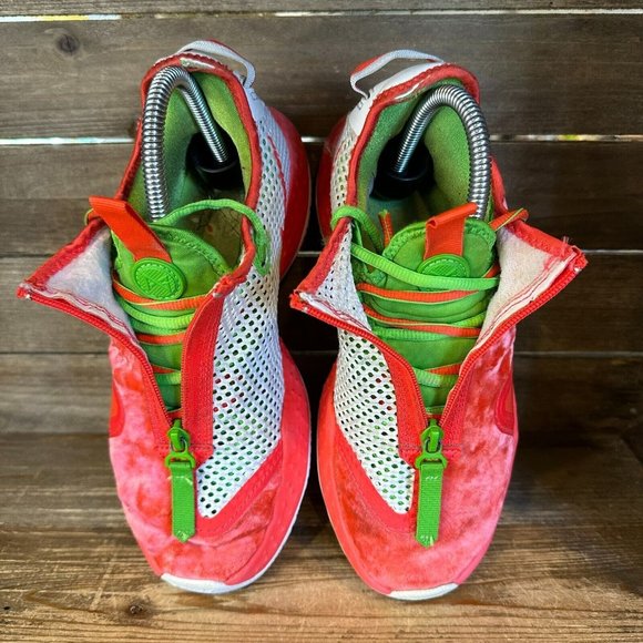 Big Kids Nike Air PG 4 Christmas Red Velvet Basketball Shoes Sneakers Size 6.5 Y - Picture 4 of 8